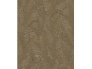 Tapety Yara - Šedo-okrová tapeta s listy Šedo-okrová tapeta s listy