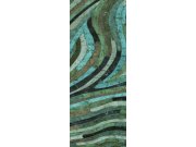 Geometrická obrazová tapeta na zeď, zelená, Rock, Masureel