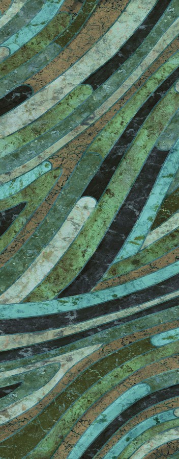 Geometrická obrazová tapeta na zeď - Tapety Yara