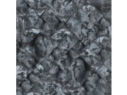 Tapety Yara - Černá geometrická mramorovaná tapeta na zeď Černá geometrická mramorovaná tapeta na zeď