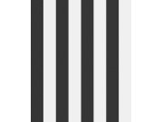 Černo-bílá tapeta s pruhy