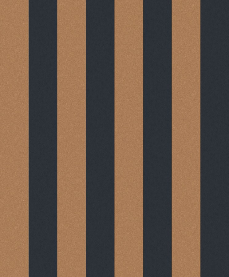 Černo-bronzová tapeta s pruhy - Tapety Yara
