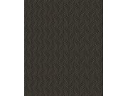 Tapety Yara - Černá geometrická tapeta na zeď Černá geometrická tapeta na zeď