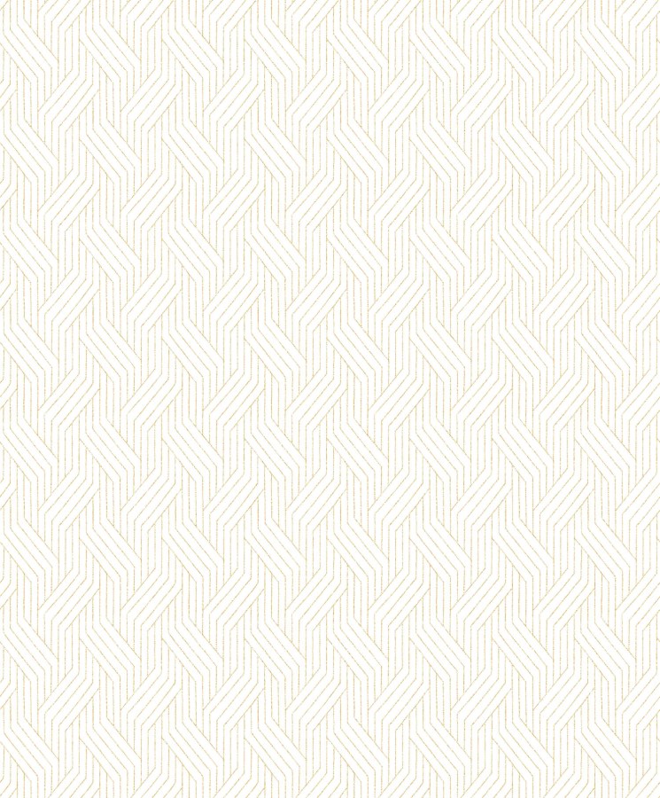Tapety Yara - Bílo-zlatá geometrická tapeta na zeď Bílo-zlatá geometrická tapeta na zeď - Tapety Yara