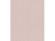 Starorůžová geometrická tapeta na zeď