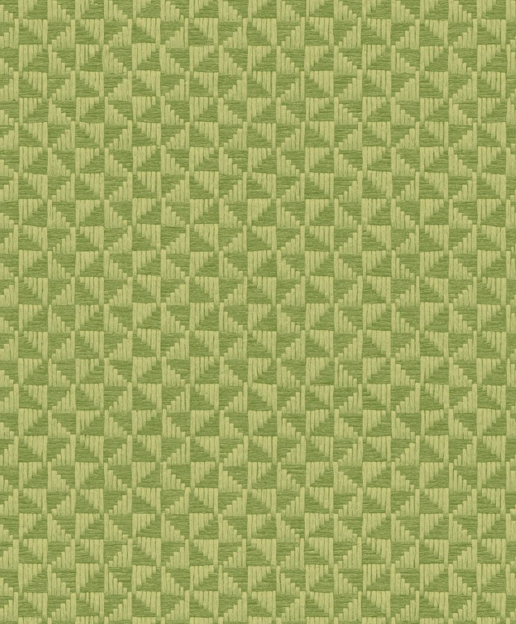 Zelená geometrická tapeta na zeď