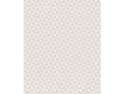 Šedo-béžová geometrická tapeta na zeď