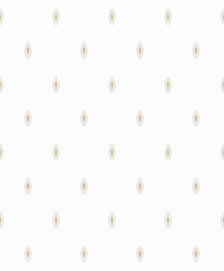 Bílo-zlatá tapeta na zeď - Tapety Yara