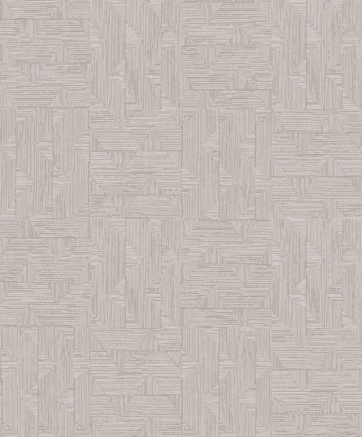 Tapety Yara - Šedo-béžová geometrická tapeta na zeď Šedo-béžová geometrická tapeta na zeď - Tapety Yara
