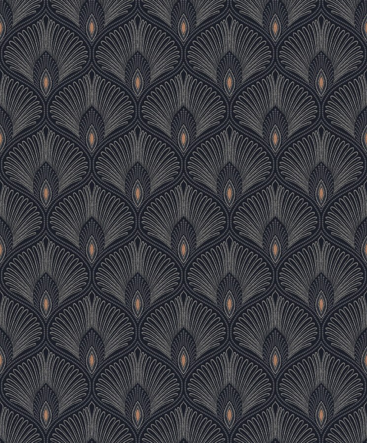 Modrá tapeta na zeď