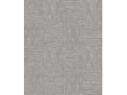 Tapety Yara - Hnědo-šedá geometrická tapeta na zeď Hnědo-šedá geometrická tapeta na zeď