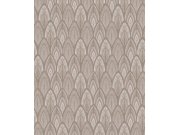 Tapety Yara - Šedo-béžová tapeta s listy Šedo-béžová tapeta s listy