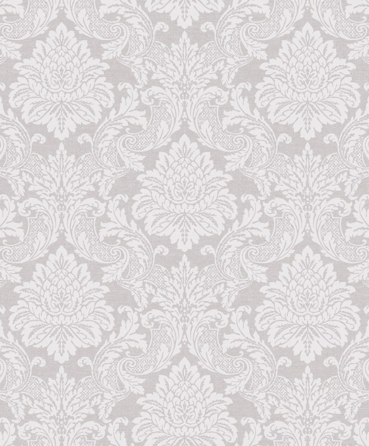 Šedá tapeta se zámeckým vzorem - Tapety Yara