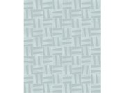 Tyrkysová geometrická tapeta na zeď