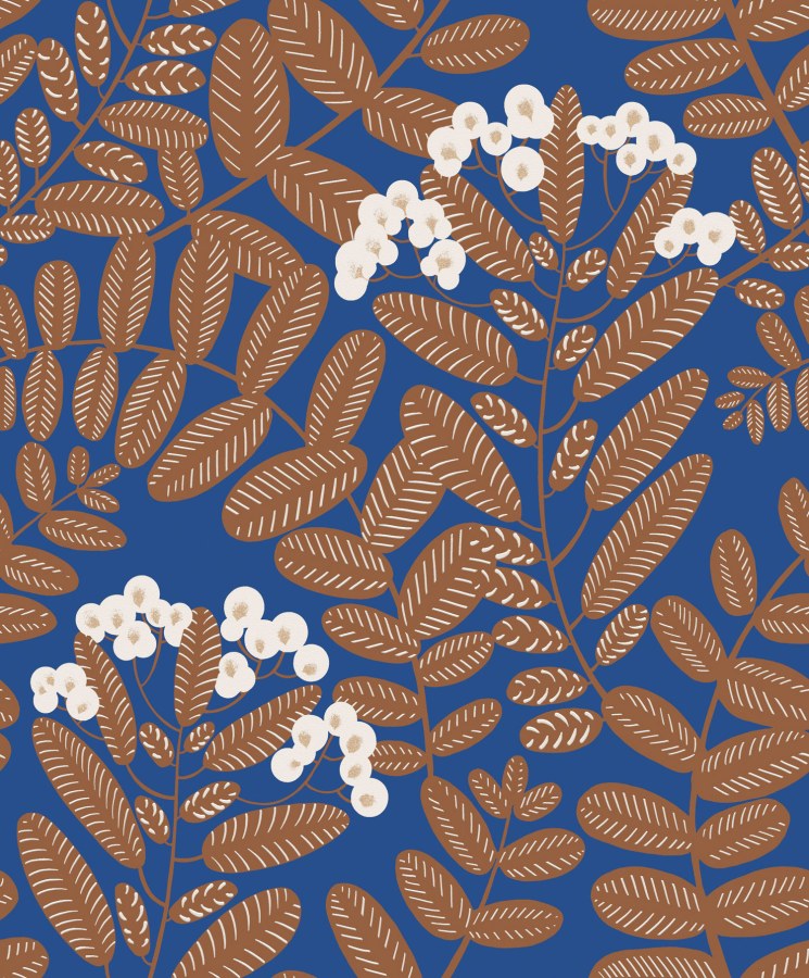 Tapety Yara - Modrá tapeta na zeď Modrá tapeta na zeď - Tapety Yara