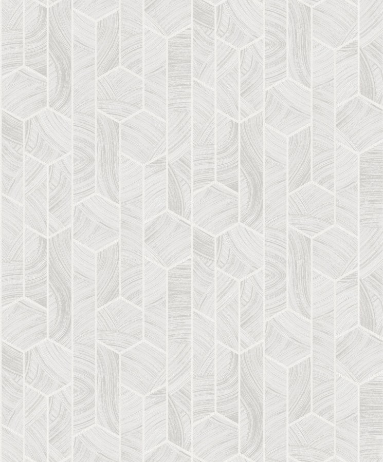 Tapety Yara - Šedo-bílá geometrická tapeta na zeď Šedo-bílá geometrická tapeta na zeď - Tapety Yara