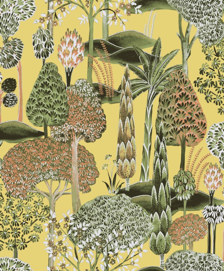 Okrová tapeta na zeď - Tapety Yara