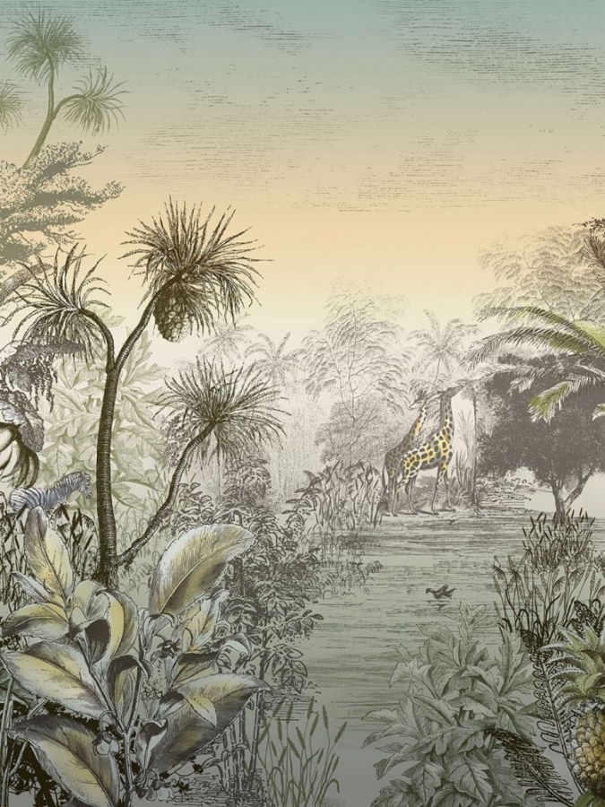 Obrazová tapeta Giraffe Sunset 300622 - Tapety Yara