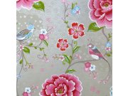 Tapeta, Květiny, ptáci, Pip Studio 5, Eijffinger