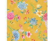 Květinová tapeta s vinylovým povrchem 300104