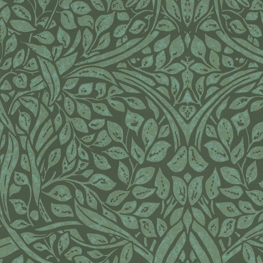 Zelená tapeta s listy - Tapety Yara