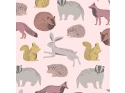 Tapety Yara - Tapeta Lesní zvířátka,399052 Tapeta Lesní zvířátka,399052