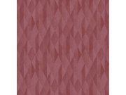 Tapety Yara - Vínová geometrická tapeta na zeď Vínová geometrická tapeta na zeď