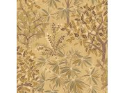 Tapety Yara - Okrová tapeta s větvičkami a listy Okrová tapeta s větvičkami a listy