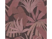 Tapety Yara - Fialová tapeta s listy Fialová tapeta s listy