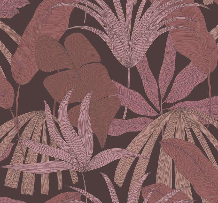 Fialová tapeta s listy Fialová tapeta s listy