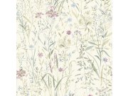 Krémová tapeta na zeď