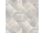 Šedo-béžová geometrická tapeta na zeď, Universe 4, Grandeco Tapety Yara