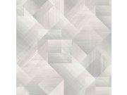 Šedo-béžová geometrická tapeta na zeď, Universe 4, Grandeco Tapety Yara