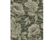 Tapety Yara - Zelená květinová tapeta na zeď Zelená květinová tapeta na zeď