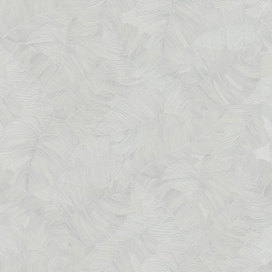 Tapety Yara - Šedá tapeta s plastickými listy Šedá tapeta s plastickými listy - Tapety Yara