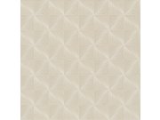 Tapety Yara - Béžová geometrická tapeta na zeď Béžová geometrická tapeta na zeď