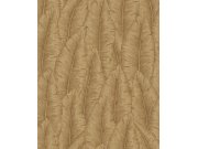 Tapety Yara - Hnědá tapeta s listy Hnědá tapeta s listy