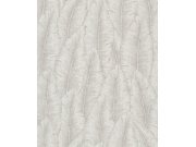 Tapety Yara - Šedo-bílá tapeta na zeď Šedo-bílá tapeta na zeď