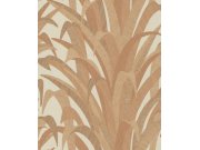 Tapety Yara - Hnědo-zlatá tapeta s listy trávy Hnědo-zlatá tapeta s listy trávy