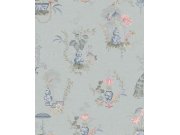 Tapety Yara - Modrá tapeta na zeď Modrá tapeta na zeď