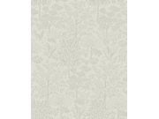 Šedo-stříbrná tapeta se stromy