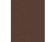 Hnědá tapeta s metalickými listy