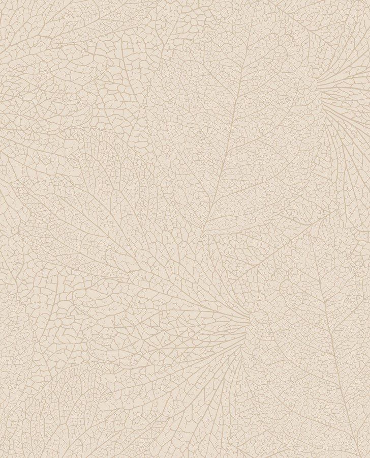 Tapety Yara - Bílá tapeta s metalickými listy Bílá tapeta s metalickými listy - Tapety Yara