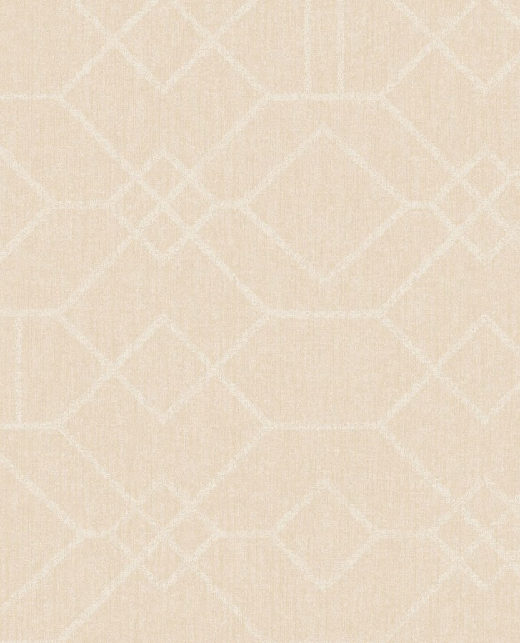 Krémová tapeta s geometrickým vzorem - Tapety Yara