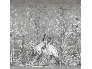 Obrazová tapeta s ptáky a rostlinami