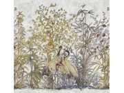 Tapety Yara - Obrazová tapeta s ptáky a rostlinami Obrazová tapeta s ptáky a rostlinami