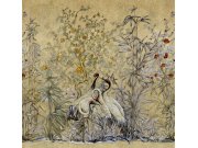 Tapety Yara - Obrazová tapeta s ptáky a rostlinami Obrazová tapeta s ptáky a rostlinami