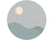 Modrá kruhová tapeta znamení zvěrokruhu Lev 323133