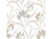 Tapety Yara - Tapeta na zeď, šedo-béžová, květiny, 2020, Rio, Parato by Cristiana Masi Tapeta na zeď, šedo-béžová, květiny, 2020, Rio, Parato by Cristiana Masi