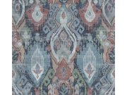 Tapeta na zeď, modrá, etno vzory, 142306, Jaipur, Graham Brown Premium